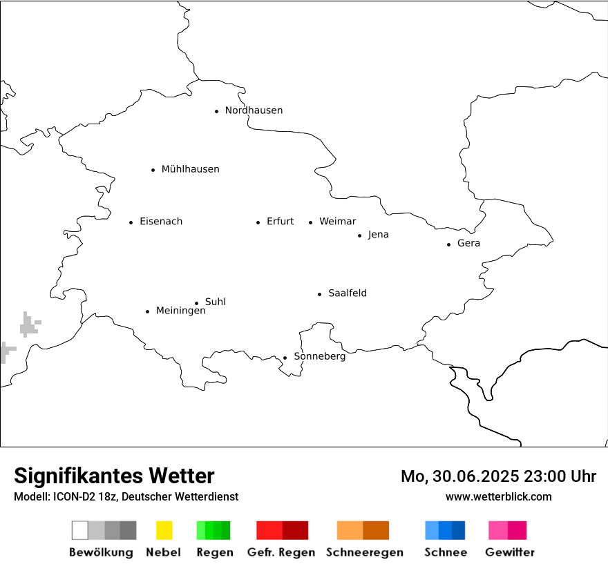 Modellkarten Signifikantes Wetter