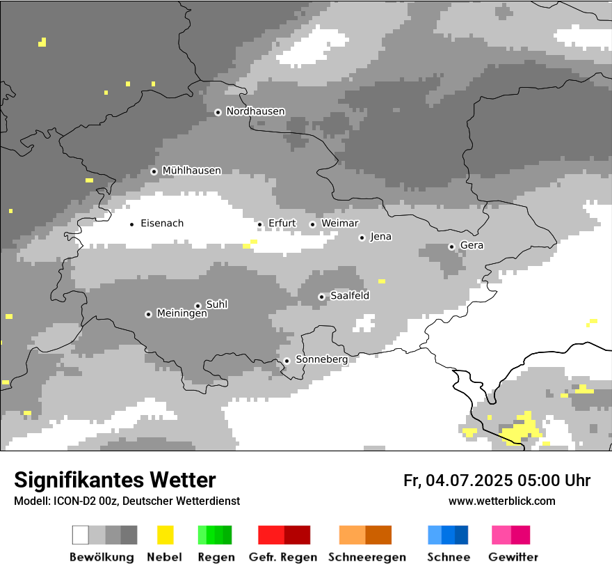 Modellkarten Signifikantes Wetter