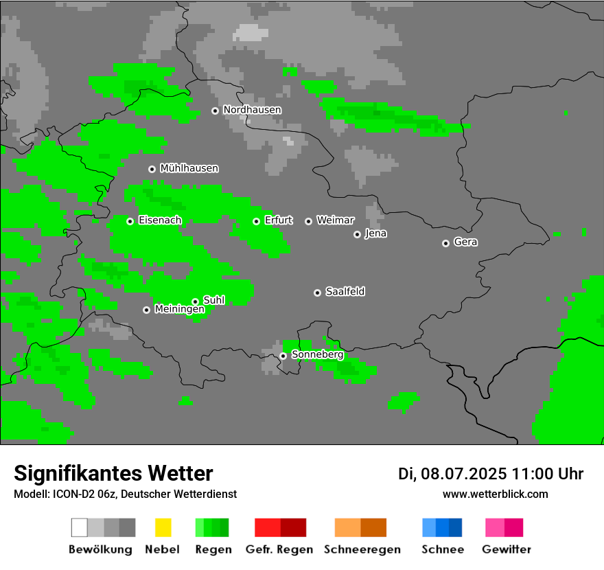 Modellkarten Signifikantes Wetter
