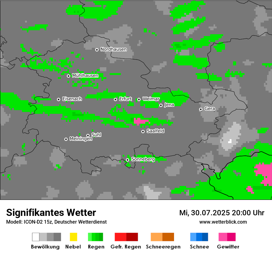 Modellkarten Signifikantes Wetter