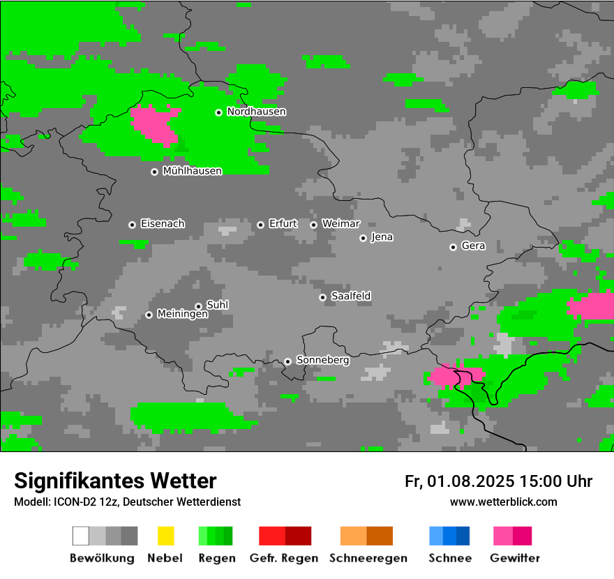 Modellkarten Signifikantes Wetter