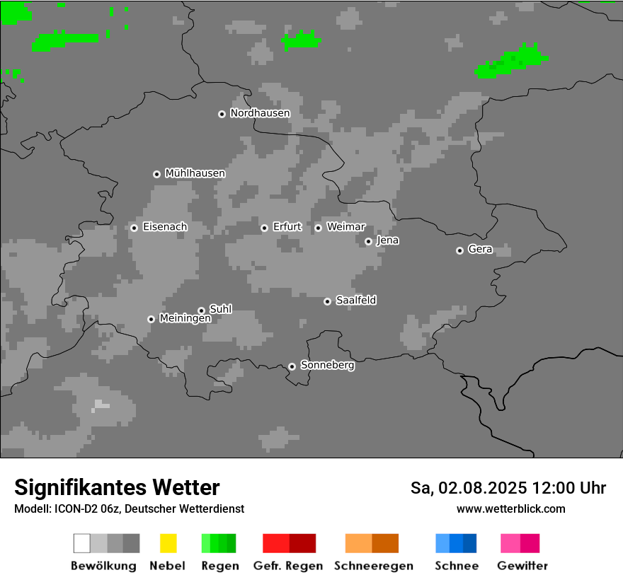 Modellkarten Signifikantes Wetter