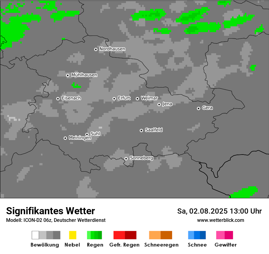 Modellkarten Signifikantes Wetter