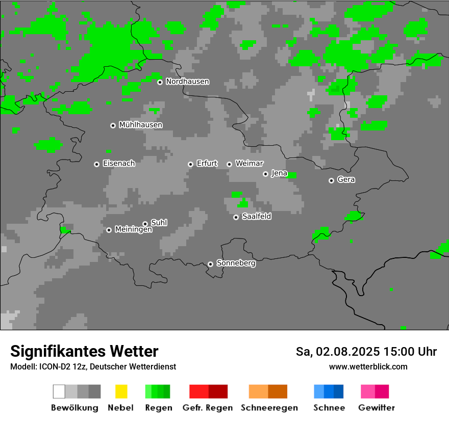 Modellkarten Signifikantes Wetter