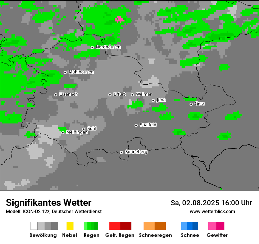 Modellkarten Signifikantes Wetter