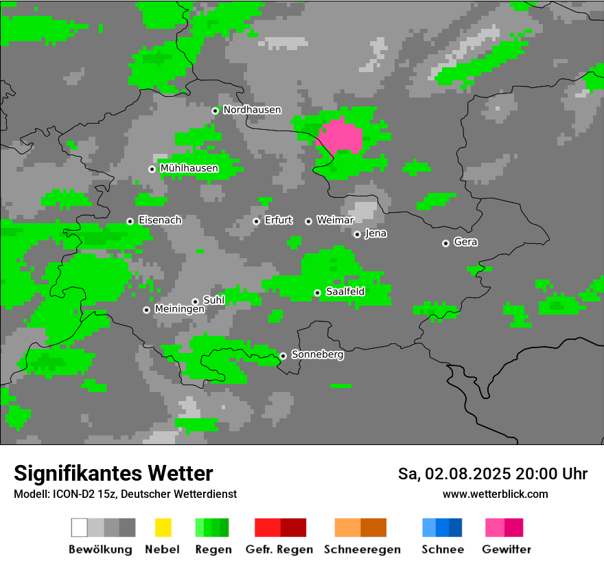 Modellkarten Signifikantes Wetter