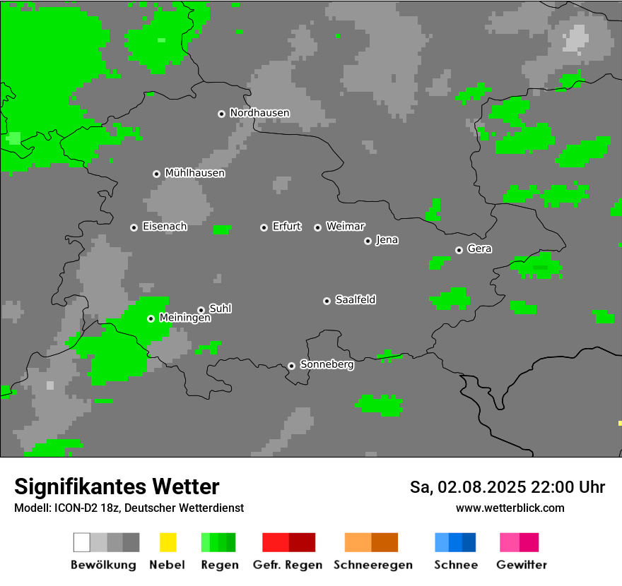 Modellkarten Signifikantes Wetter