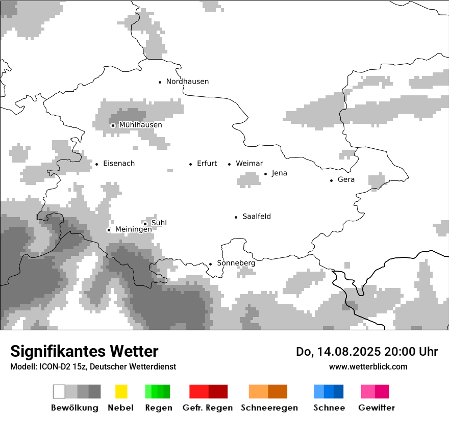 Modellkarten Signifikantes Wetter