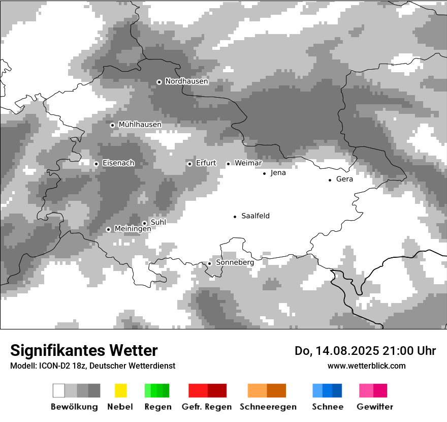Modellkarten Signifikantes Wetter