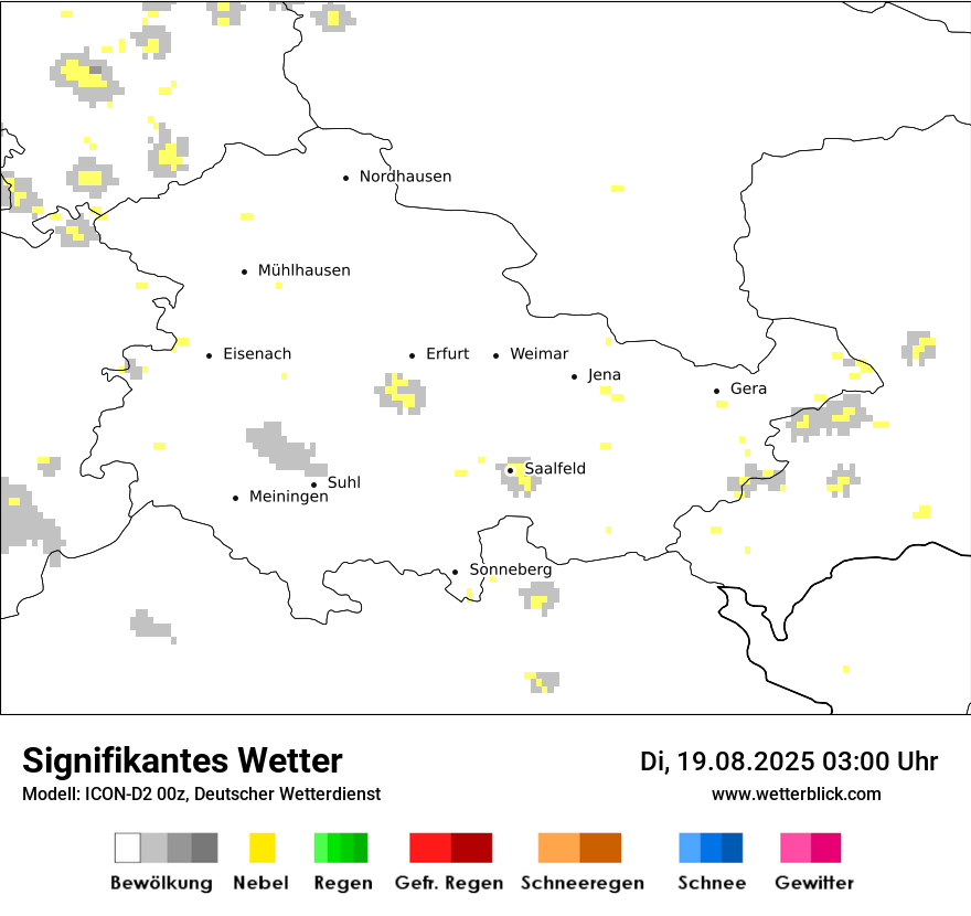 Modellkarten Signifikantes Wetter