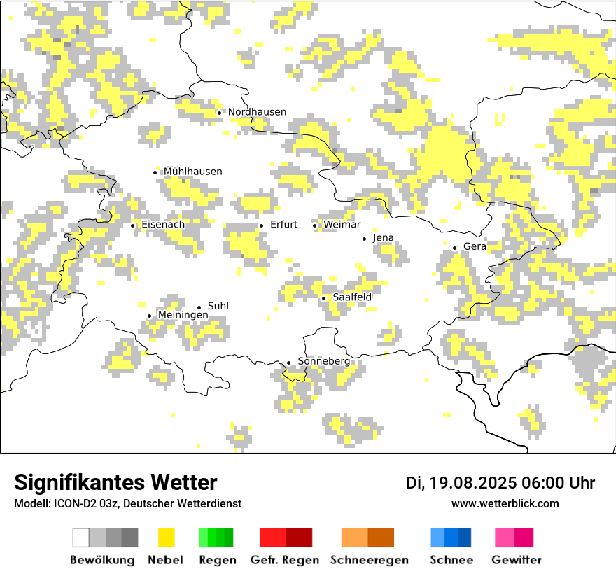 Modellkarten Signifikantes Wetter