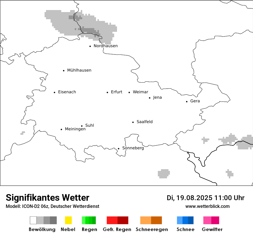 Modellkarten Signifikantes Wetter
