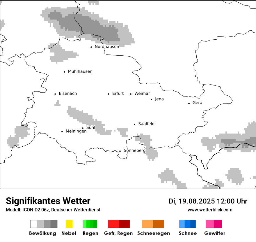 Modellkarten Signifikantes Wetter