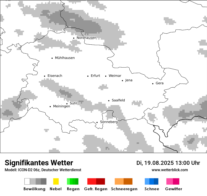 Modellkarten Signifikantes Wetter