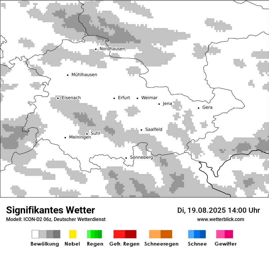 Modellkarten Signifikantes Wetter