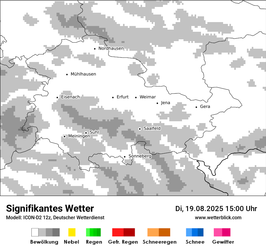 Modellkarten Signifikantes Wetter