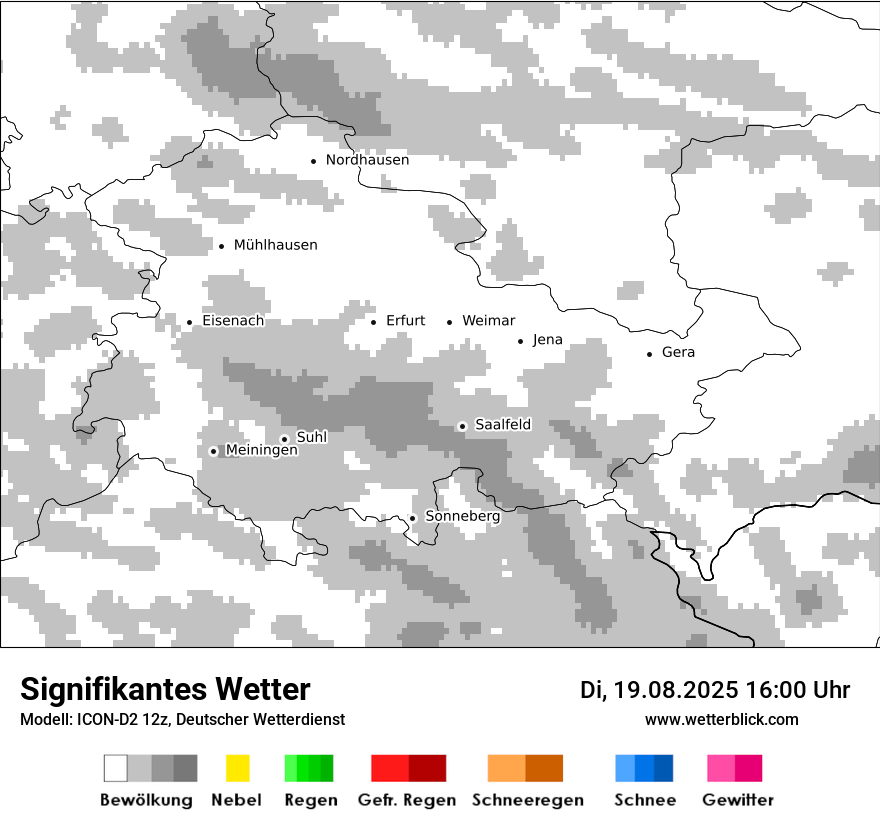 Modellkarten Signifikantes Wetter