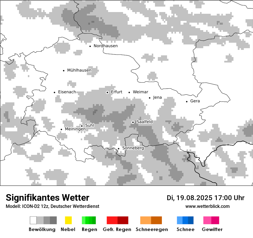 Modellkarten Signifikantes Wetter