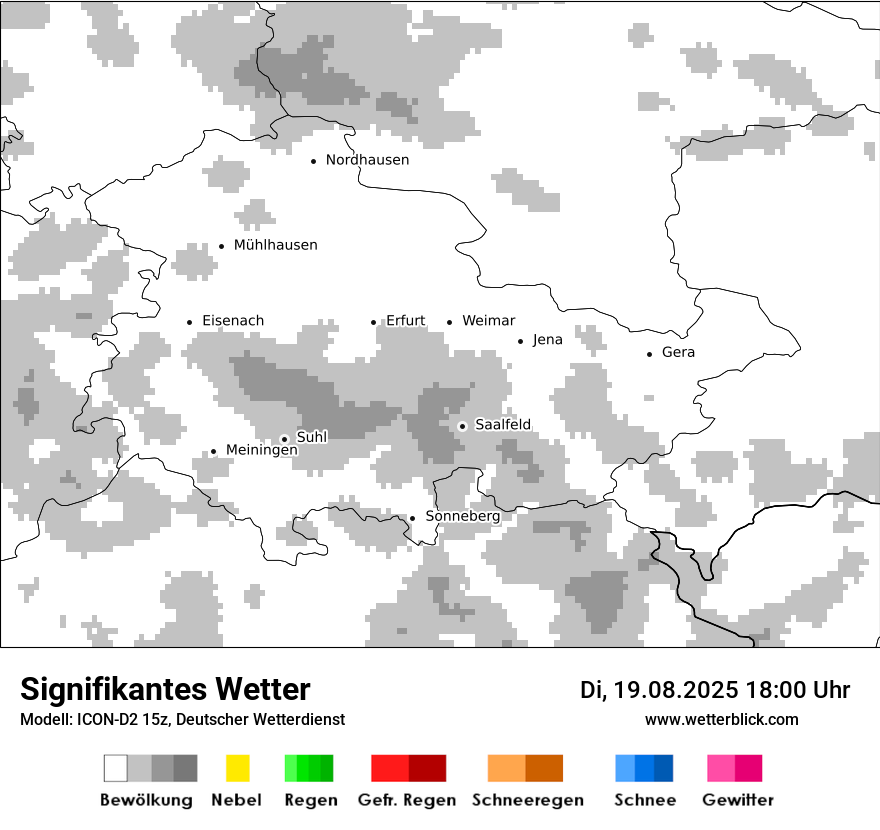 Modellkarten Signifikantes Wetter