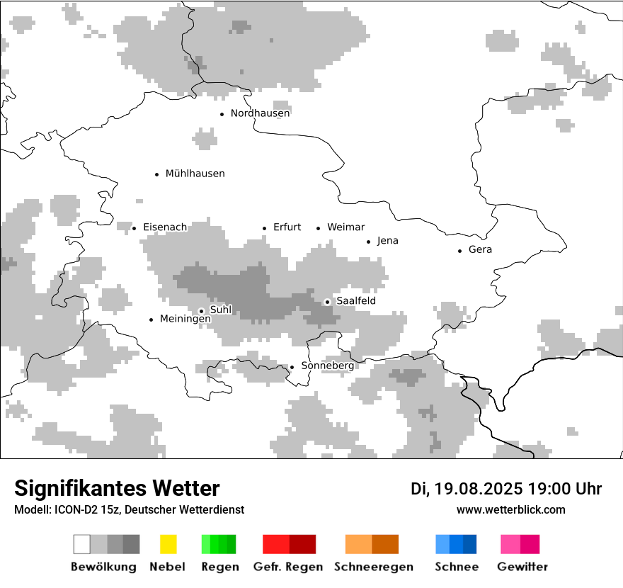 Modellkarten Signifikantes Wetter