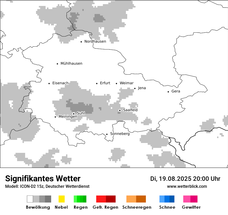Modellkarten Signifikantes Wetter