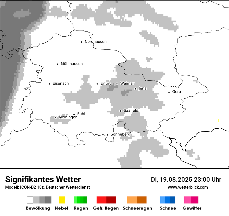 Modellkarten Signifikantes Wetter