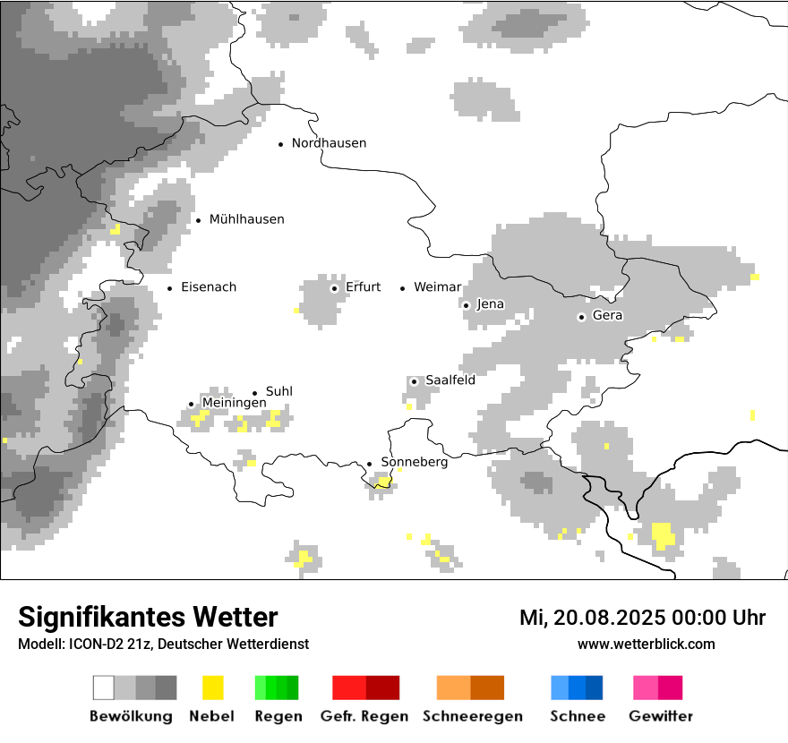 Modellkarten Signifikantes Wetter