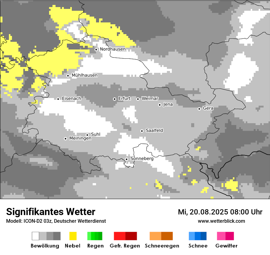 Modellkarten Signifikantes Wetter