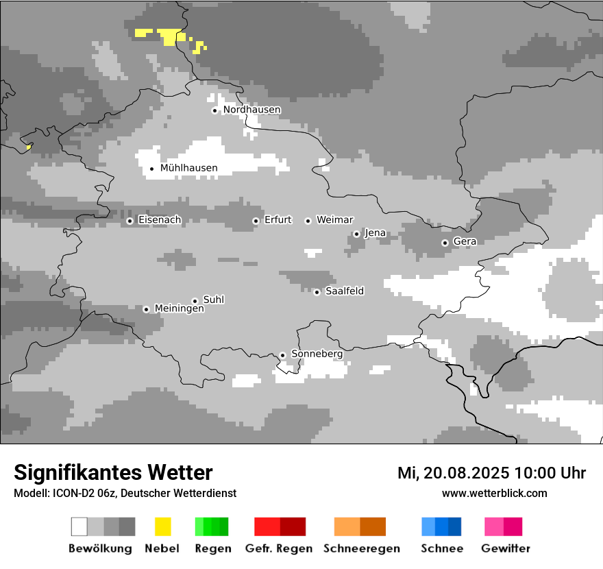 Modellkarten Signifikantes Wetter