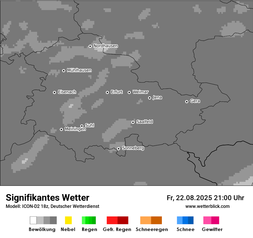 Modellkarten Signifikantes Wetter
