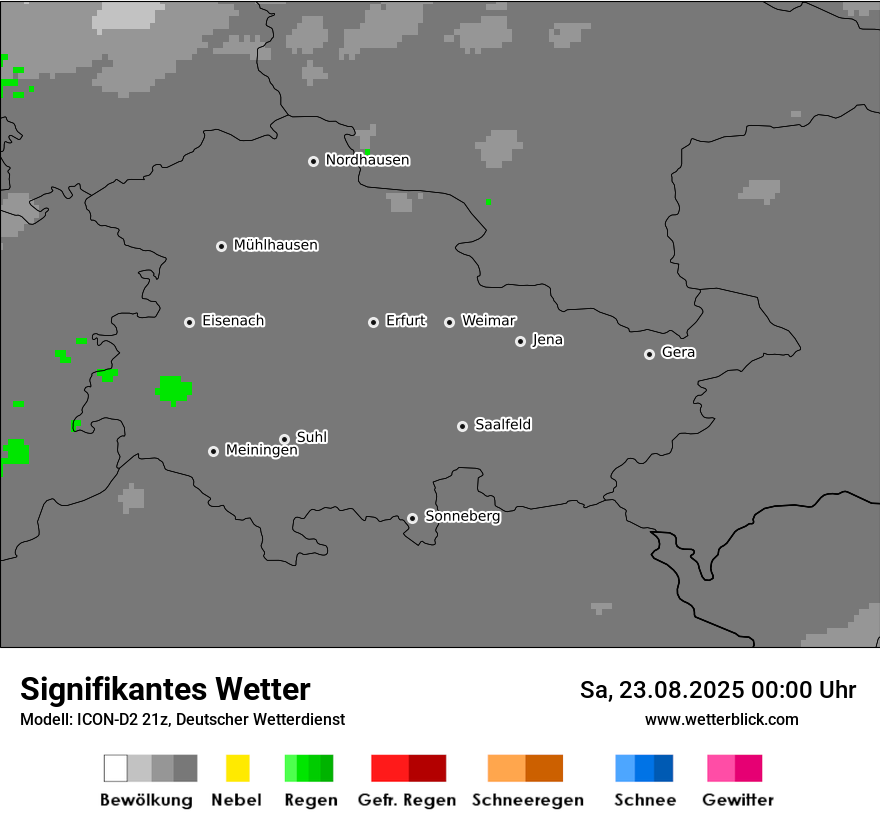 Modellkarten Signifikantes Wetter