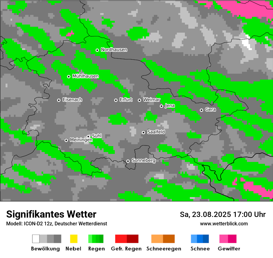 Modellkarten Signifikantes Wetter