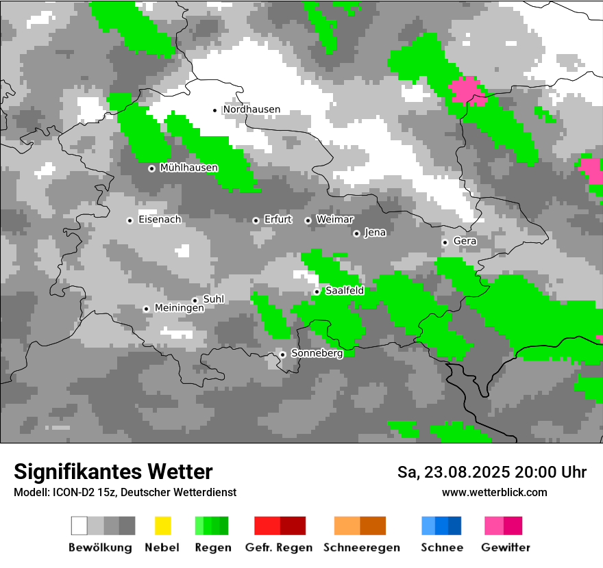 Modellkarten Signifikantes Wetter