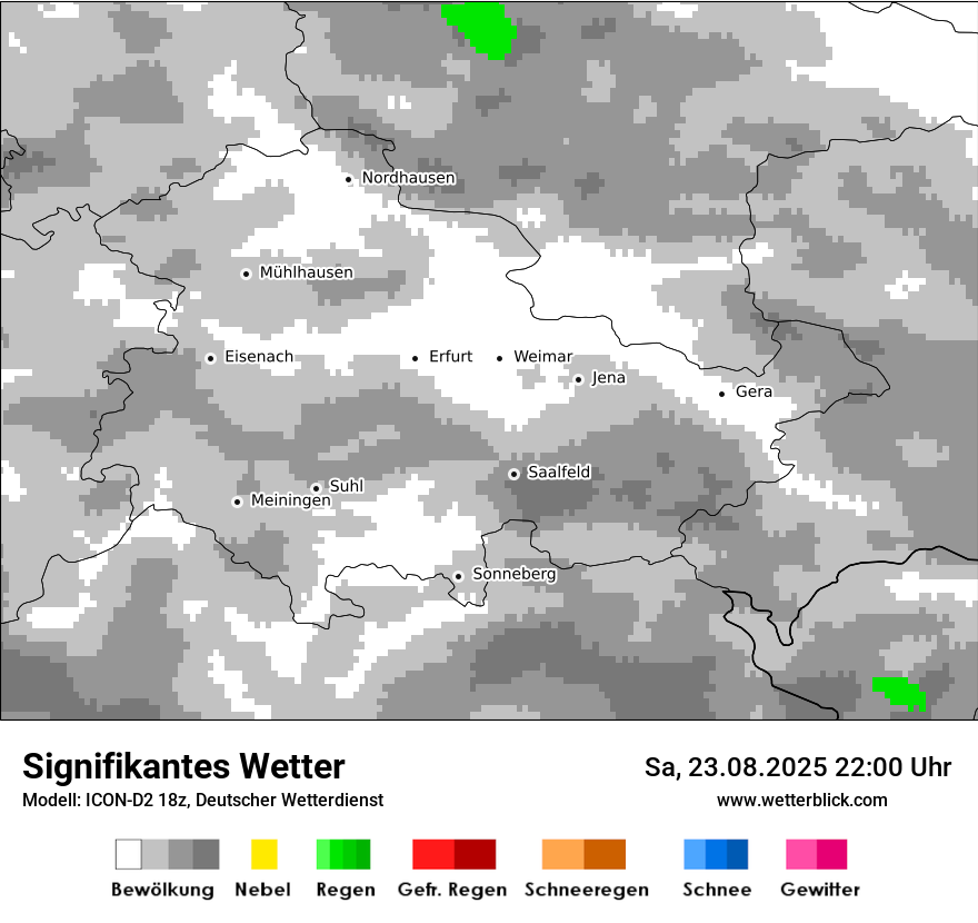 Modellkarten Signifikantes Wetter