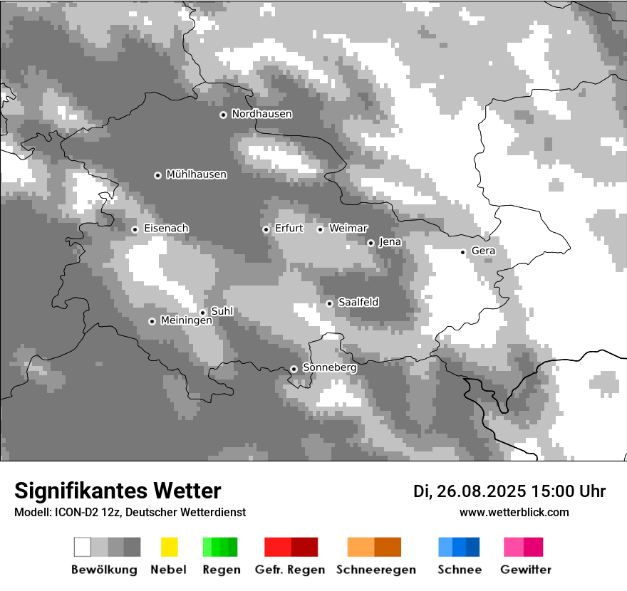 Modellkarten Signifikantes Wetter