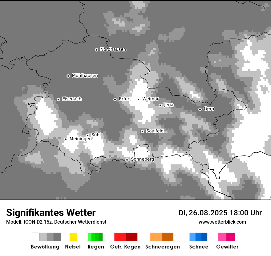 Modellkarten Signifikantes Wetter