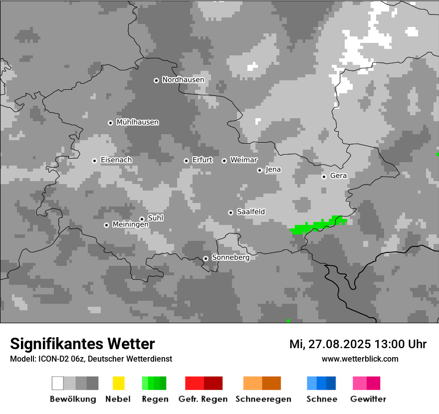 Modellkarten Signifikantes Wetter