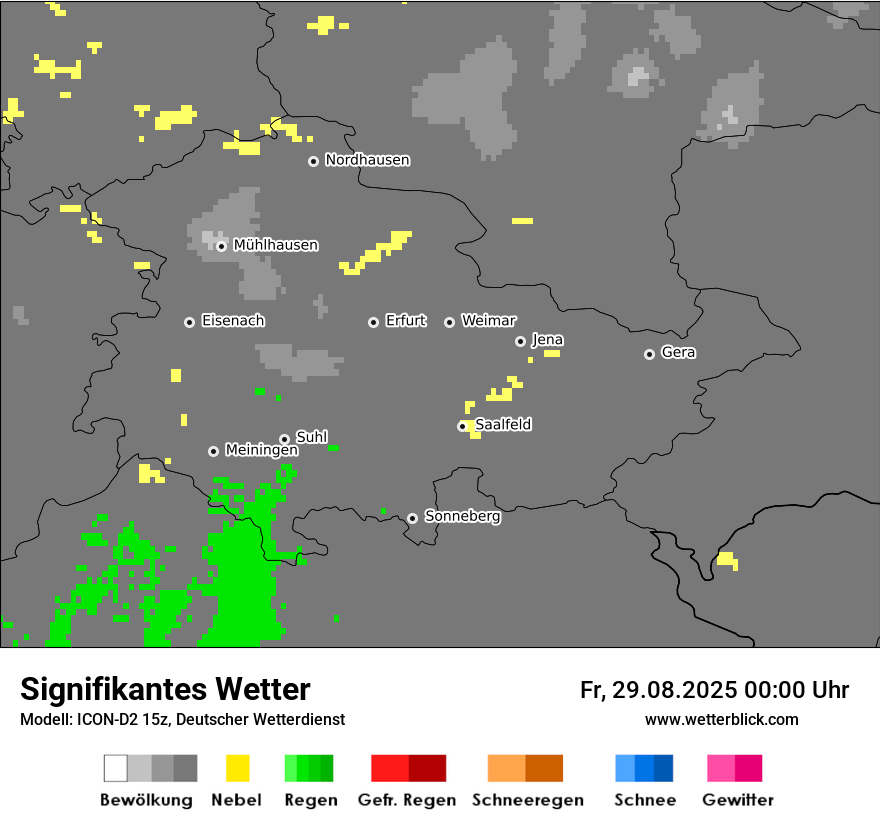 Modellkarten Signifikantes Wetter